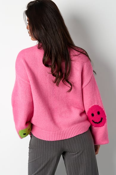 Smiley Strickpullover - grau h5 Bild8